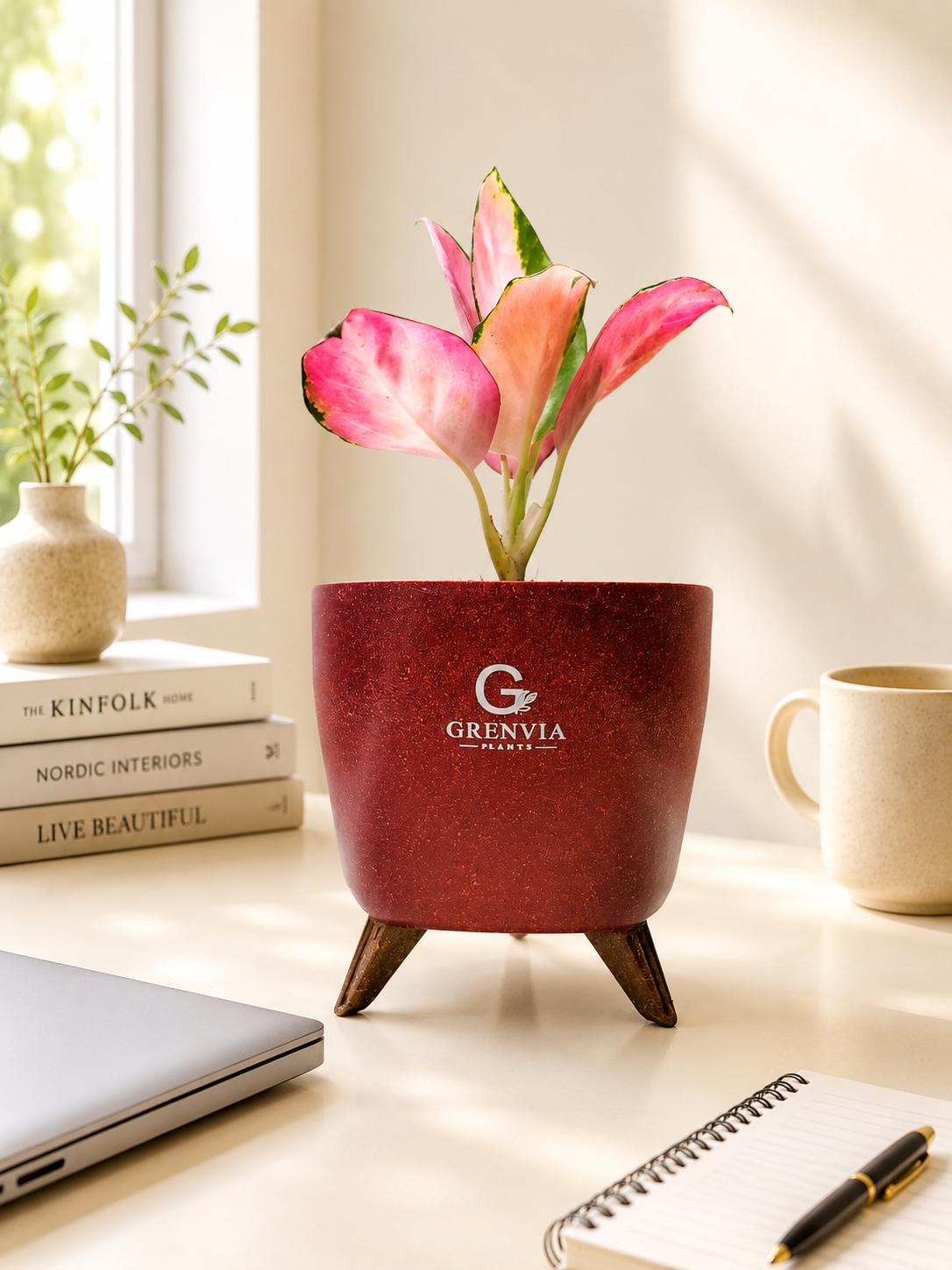 Pink Aglaonema-Tripod Collection