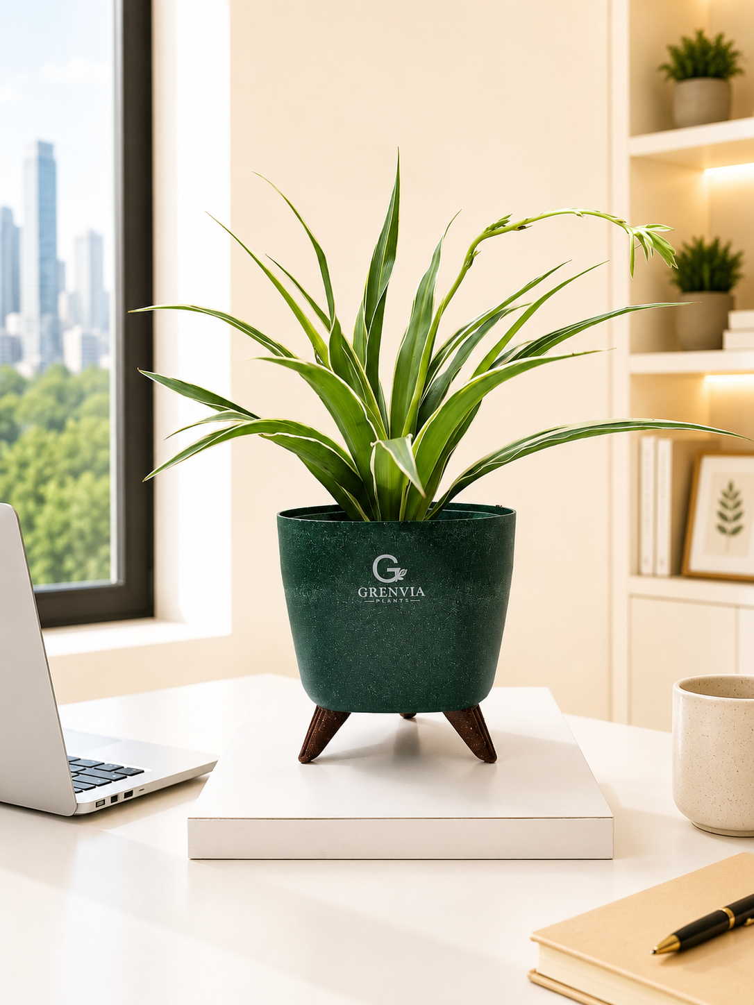 Spider Plant- Tripod Stand Eco planter