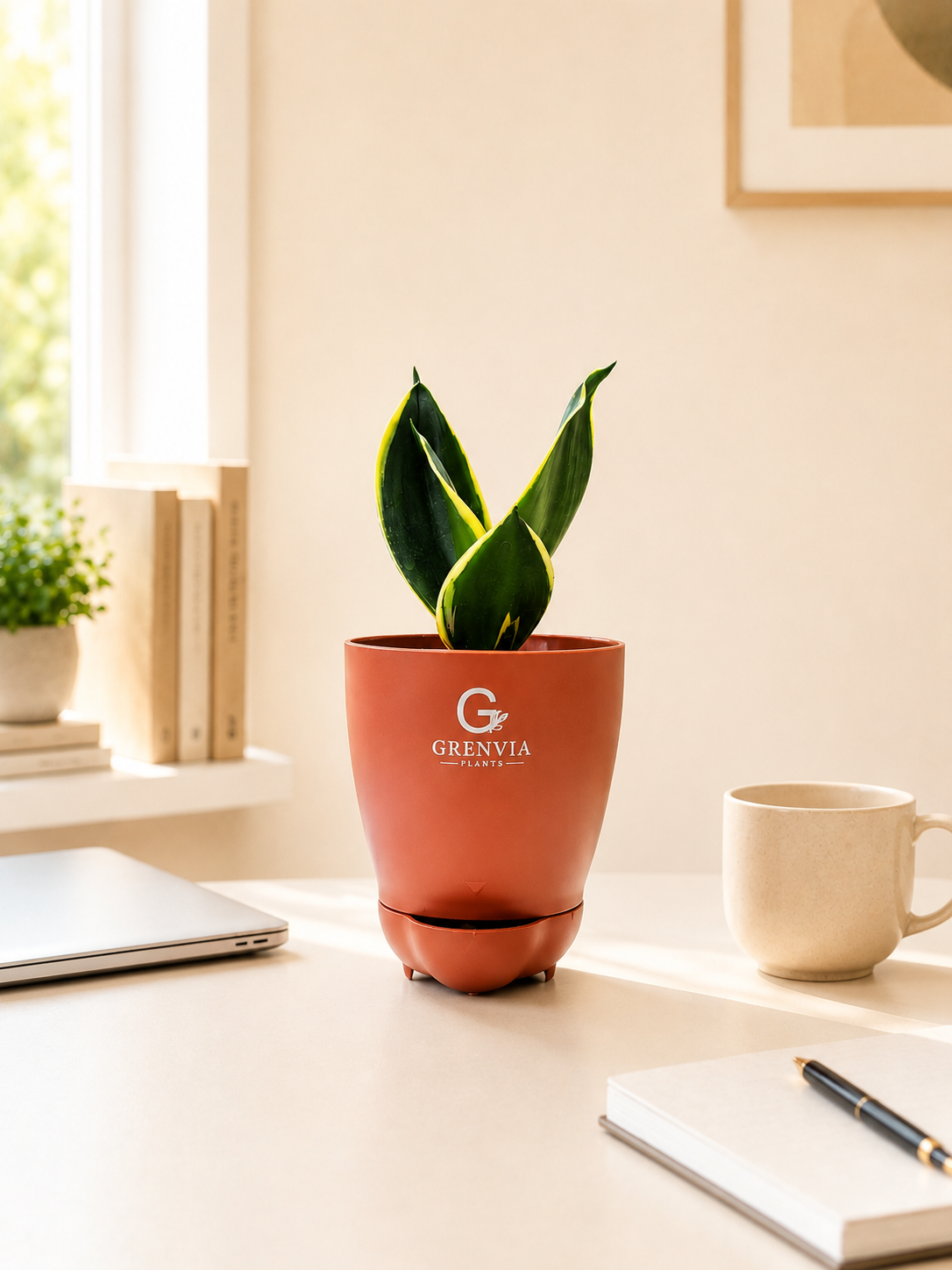 Snake Plant -Futura superba- Self watering planters