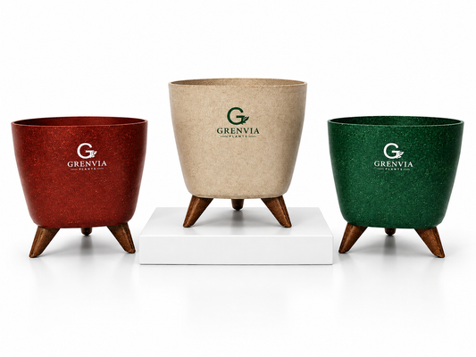 Grenvia Rooted™ Eco Planter – set of three