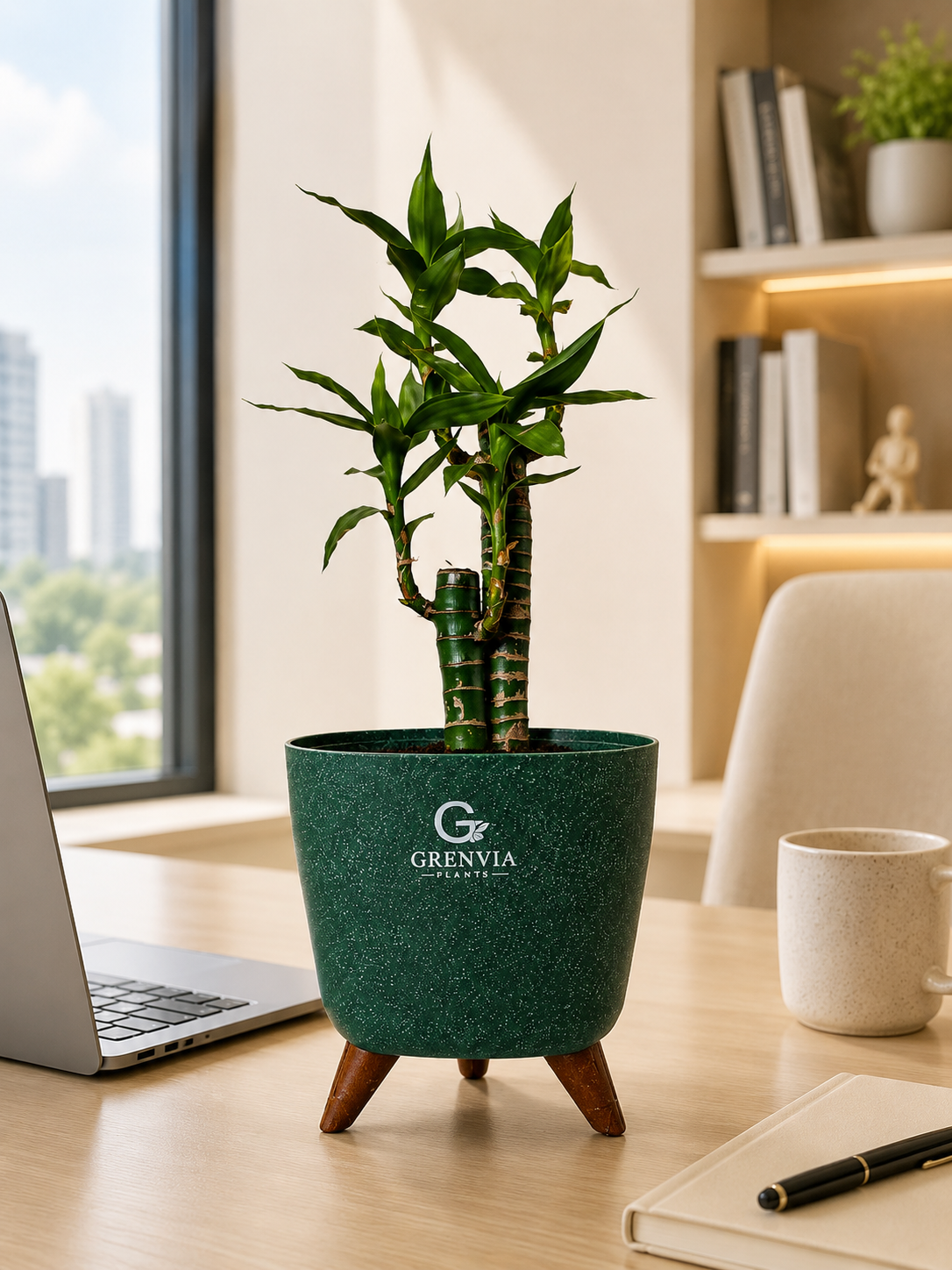 Lotus Bamboo-Tripod Stand Eco Planters