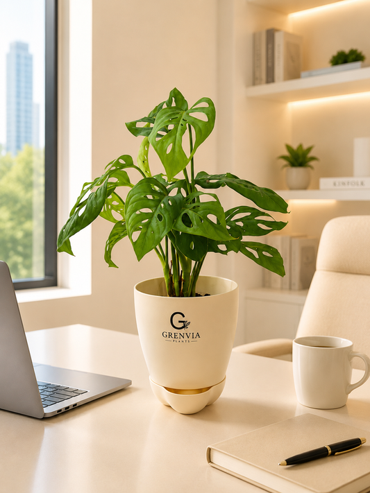 Monstera-Broken heart plant- self watering planers