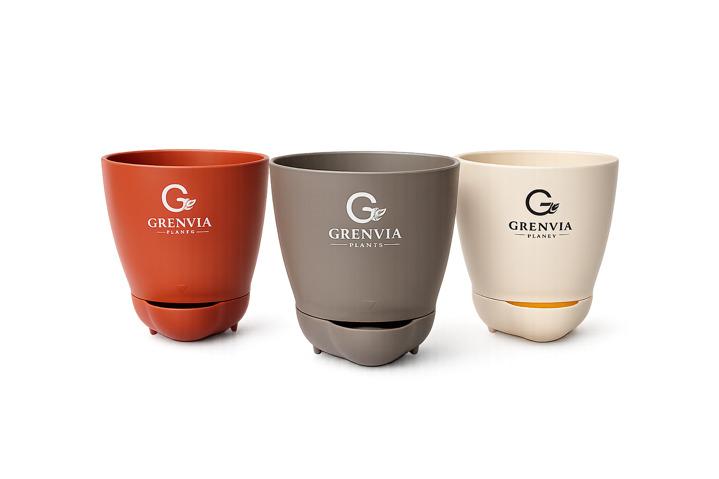 Grenvia AquaEase™ Self-Watering Planter set of three