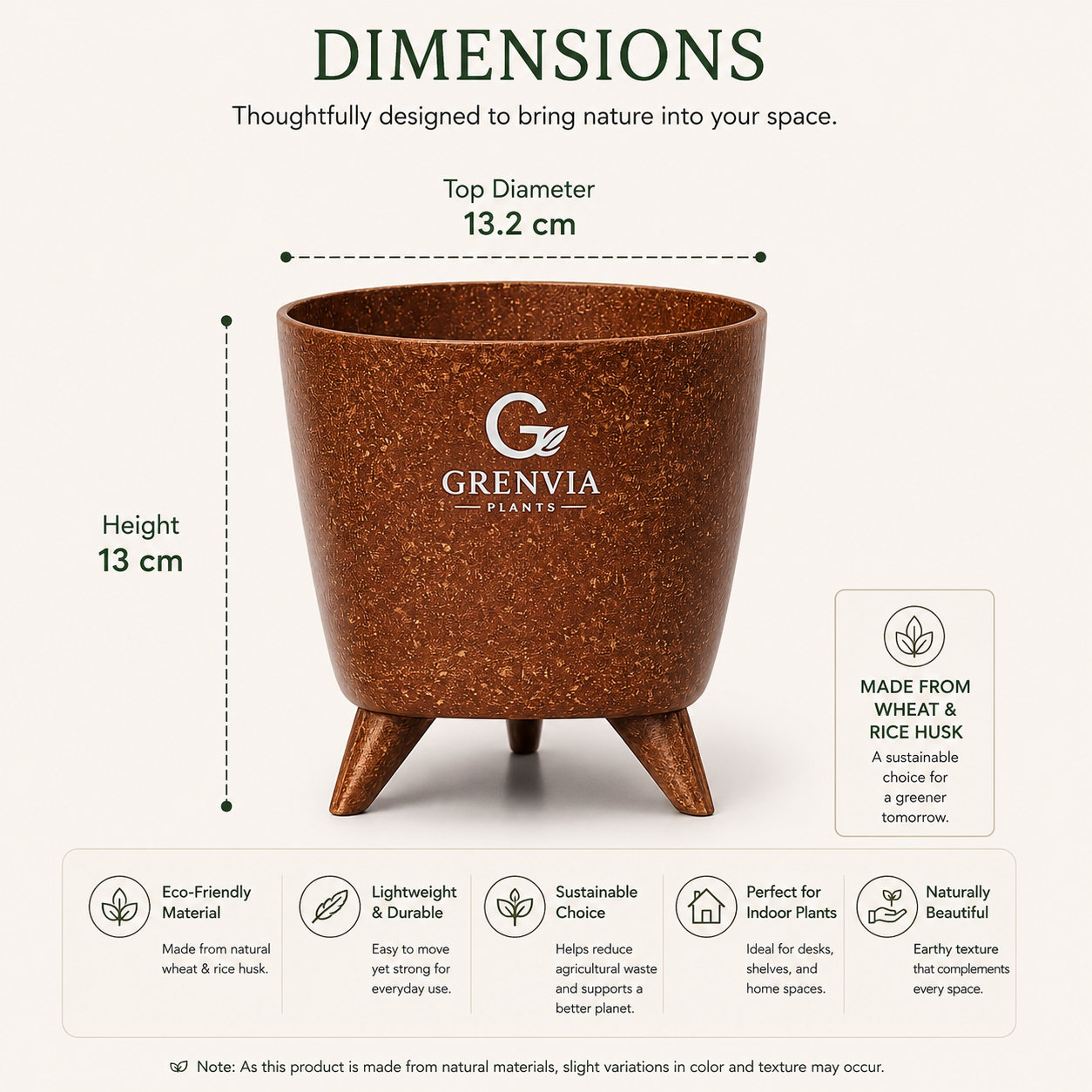 Grenvia Rooted™ Eco Planter – set of three