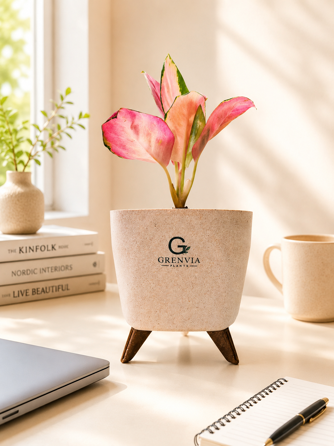 Pink Aglaonema-Tripod Collection