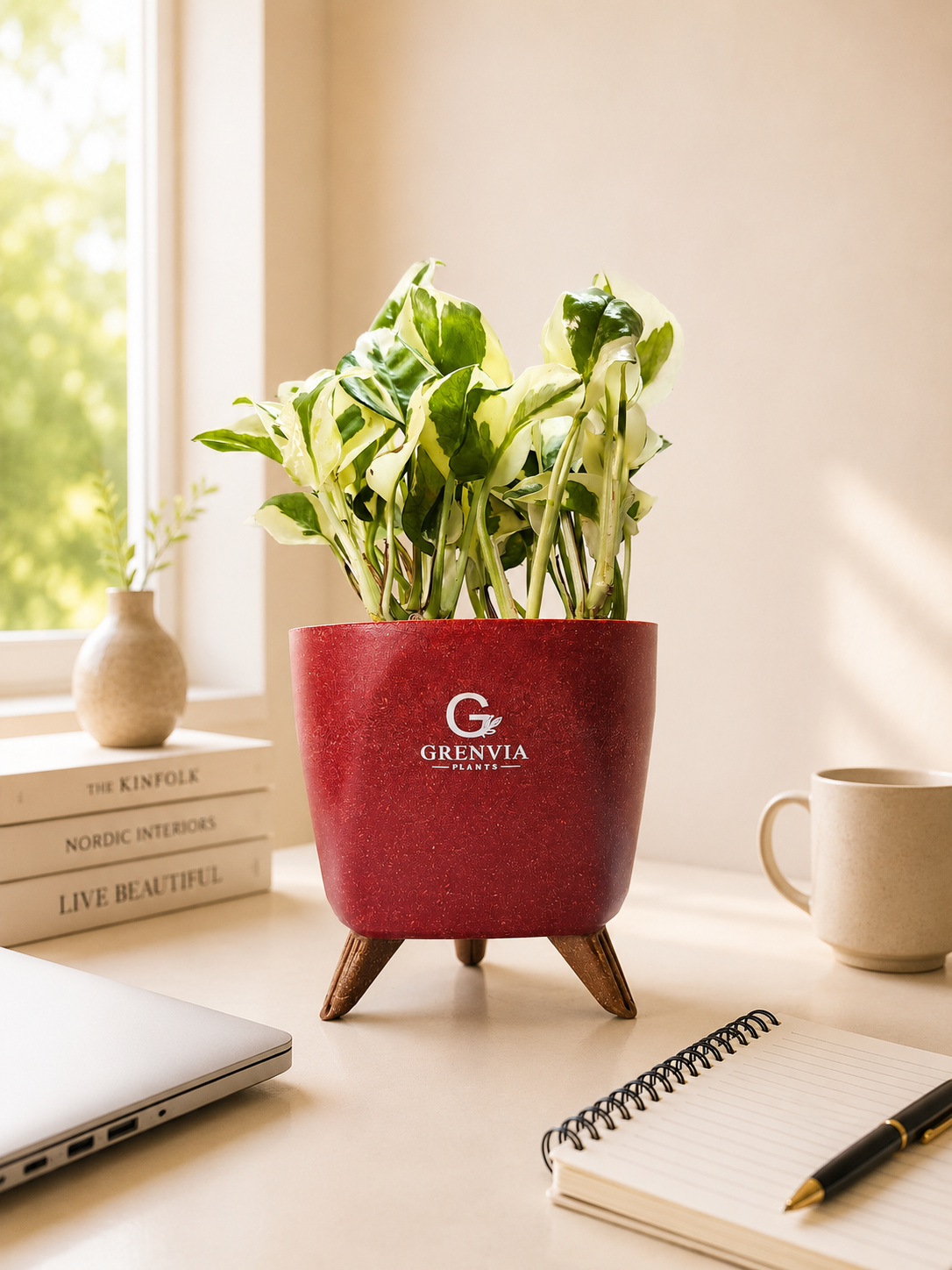 Marble Pothos- Tripod Collection