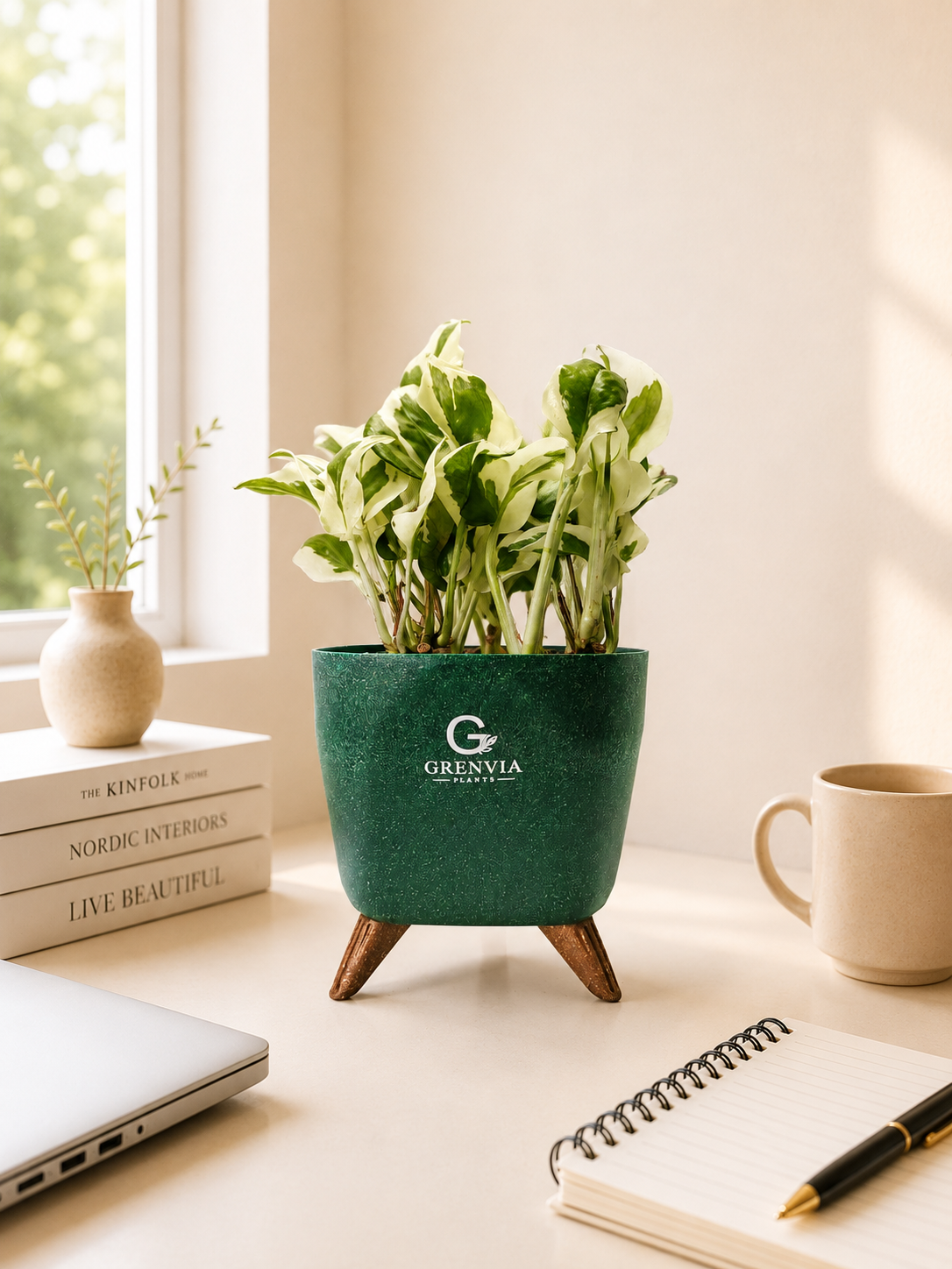 Marble Pothos- Tripod Collection