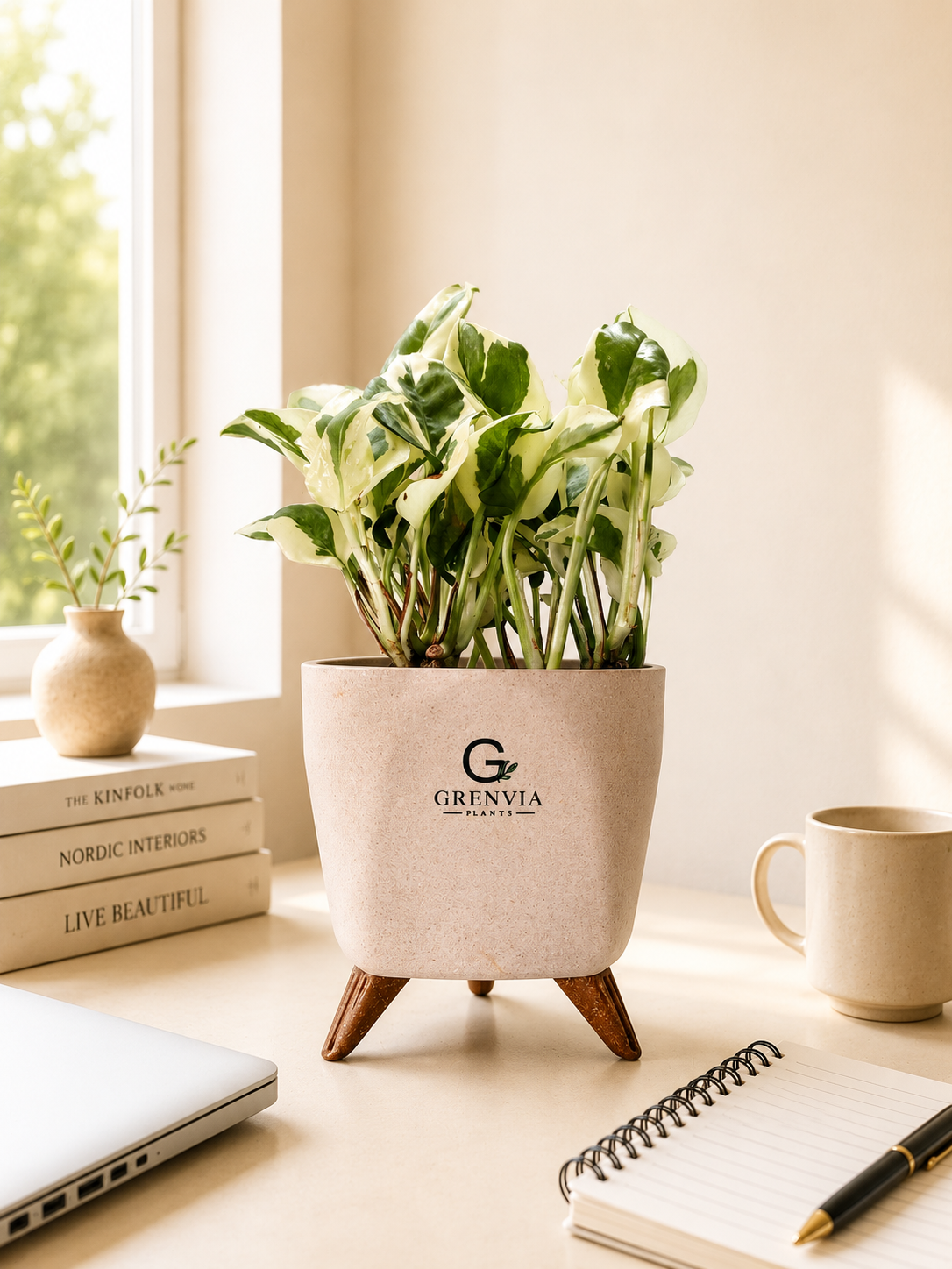 Marble Pothos- Tripod Collection